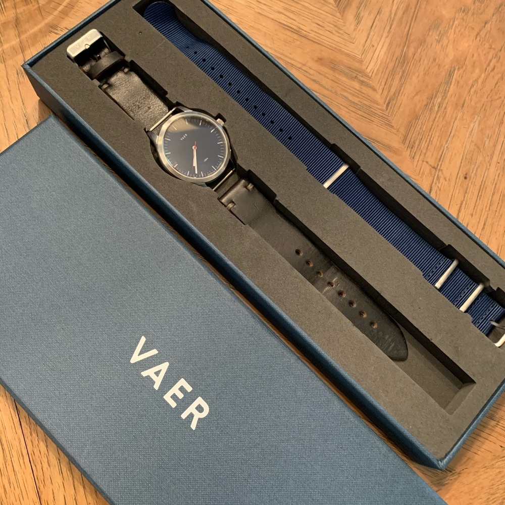 Vaer quartz watch.